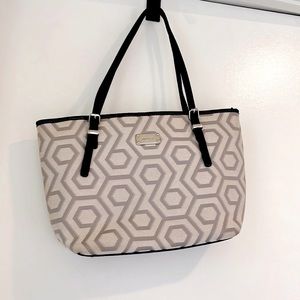 Nine West Geometric Design Fabric Tote